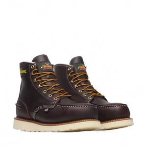NEW THOROGOOD men's fortified 6" moc toe wp steel toe in briar pit stop